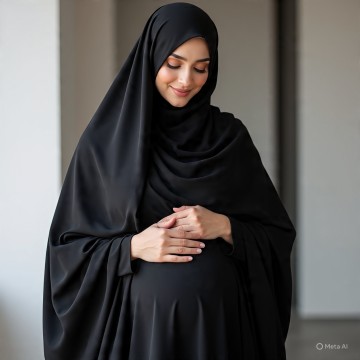 Ilustrasi Wanita Hamil (Meta AI)
